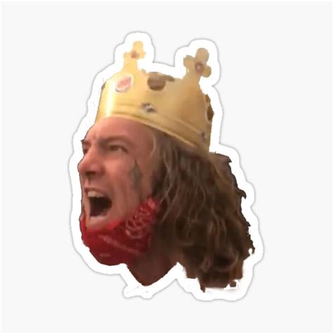 "burger king guy" Sticker for Sale by Goose1998 | Redbubble