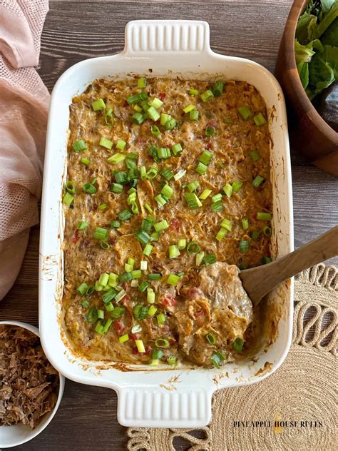 Pulled Pork King Ranch Casserole