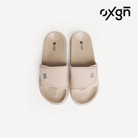 OXGN COED Velcro Slides For Men And Women Ebony Nude Lazada PH