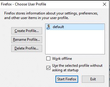 How To Create A New Firefox Profile In Windows It