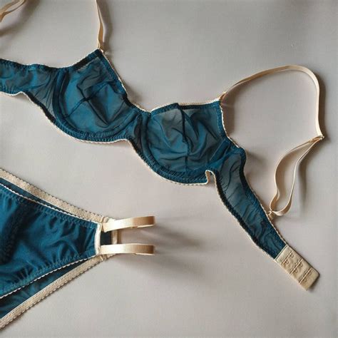 Mesh Lingerie Set Sheer Bra Transparent Lingerie Bra And Etsy