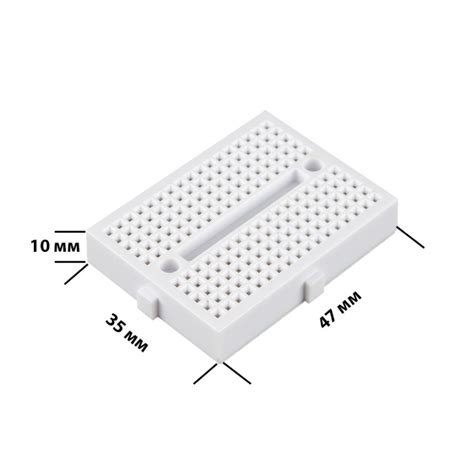 Беспаечная макетная плата (breadboard) 170 точек, с креплениями ...