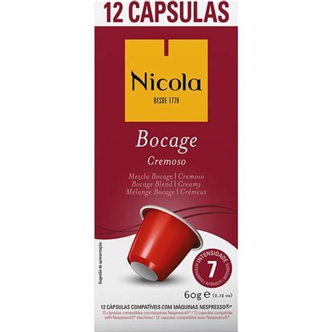 Comprar C Psulas Compat Veis Nespresso Nicola Bocage Cremoso Und