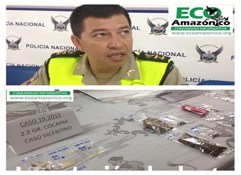 Casos de droga y robo se registraron en Puyo informa la Policía de