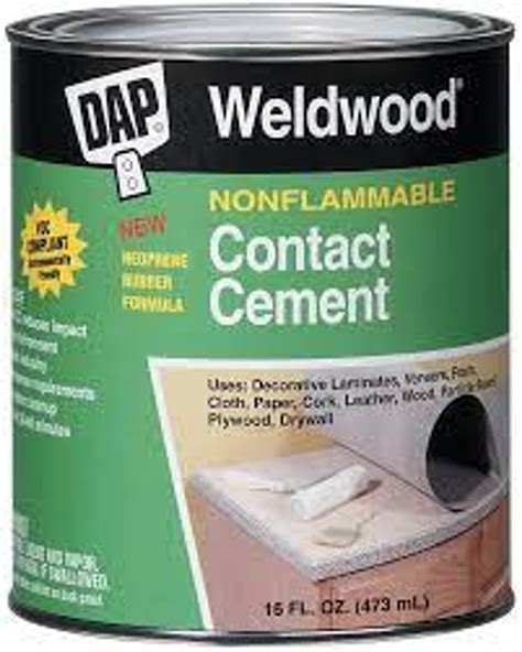 Dap Weldwood Original Contact Cement High Strength And Quick Dry Adhesive For Professional Use