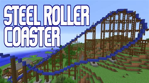 Minecraft Steel Roller Coaster Realistic Amusement Park Builds