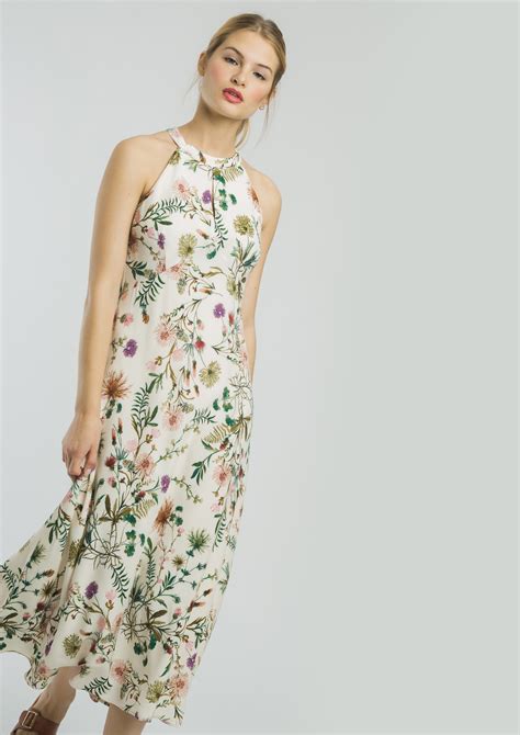 Vestido Midi Estampado Floral