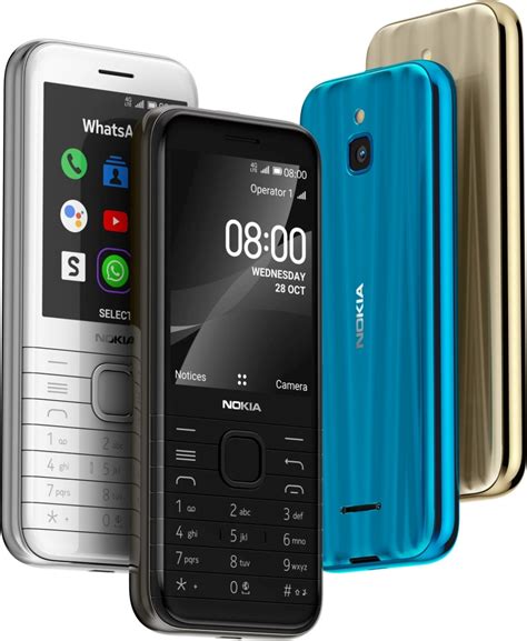 Tlačítkový telefon Nokia 8000 4G černá OKAY cz