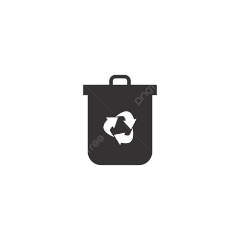 Trash Bin Logo Icon Vector Template Waste Button Throw Vector Waste