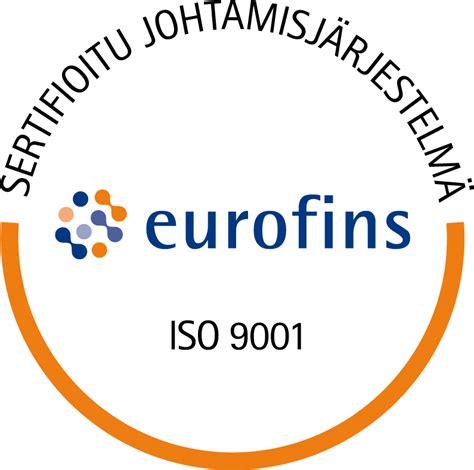 ISO 9001:2015 sertifikaatti - Jaakko-tuote