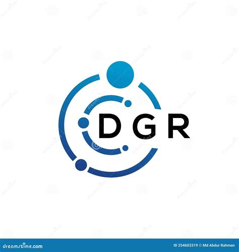 Dgr Letter Logo Design On White Background Dgr Creative Initials