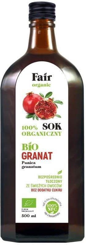 Fair Organic Sok Z Granatu Nfc Bio 500Ml Ceny I Opinie Ceneo Pl