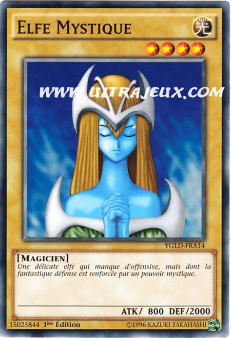 Elfe Mystique YGLD FRA14 Carte Yu Gi Oh Cartes à l Unité Français