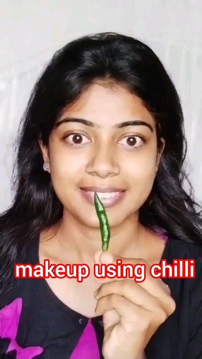 Makeup Using Chilli 🌶😇🤣challengeytshortsmakeupviralfunnyletest