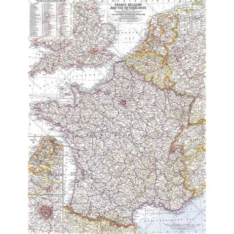 France Belgium And The Netherlands Published 1960 By National