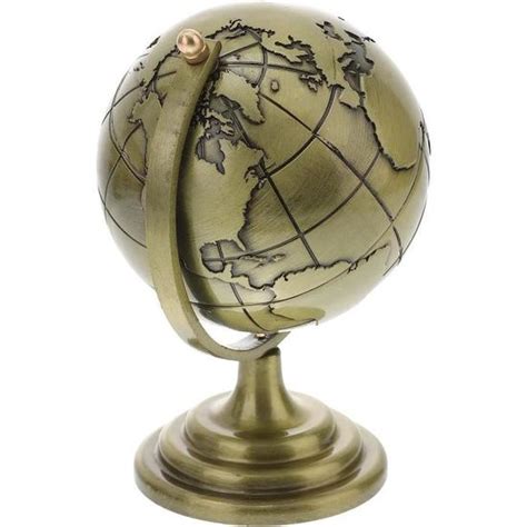 Globe Antique Globe Terrestre Vintage D Coratif Fer Rotatif Globe De