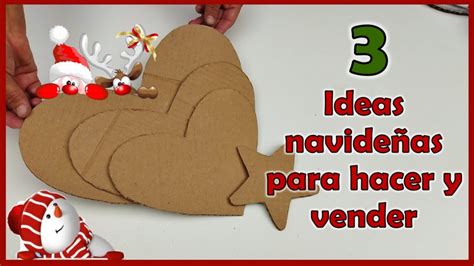 Ideas Navide As Para Hacer Y Vender Manualidades Navide As Con