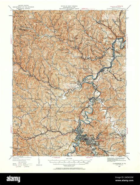 Map Of Clarksburg Cut Out Stock Images And Pictures Alamy