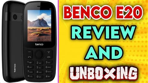 Benco E20 Mobile Review And Unboxing With Full Details YouTube