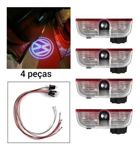 Luz Cortesia Porta Projetor Logo Vw Jetta Passat Golf Frete grátis