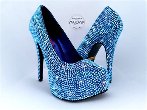 Swarovski Shoes Sparkly High Heels Glitter High Heel Shoe Bling Shoes