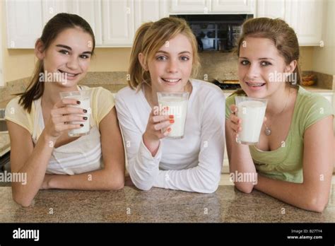Nude Girls With Milk