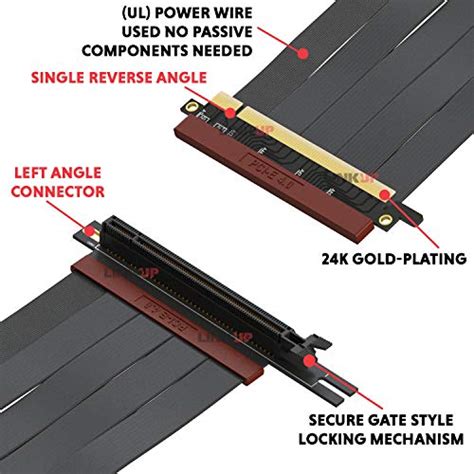 Linkup Ultra Pcie X Riser Cable Rtx Rx Xt X Z