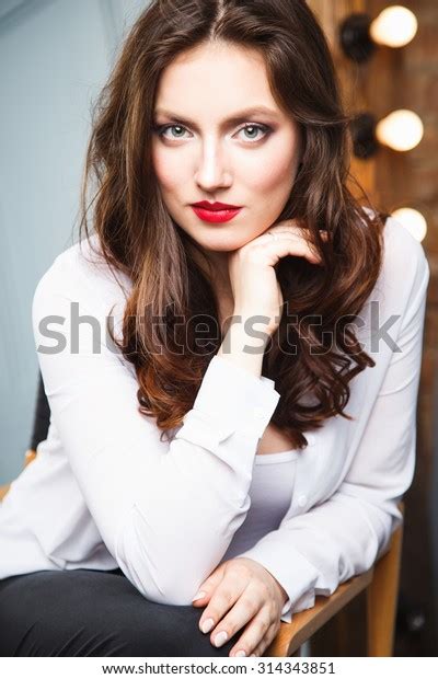 Closeup Portrait Beautiful Sexy Young Woman Stock Photo 314343851