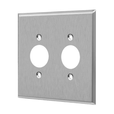 Single Receptacle Two Gang Metal Wall Plate Enerlites