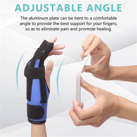 Fibee Boxer Fracture Splint Adjustable Pinky Finger Brace For 4th 5th