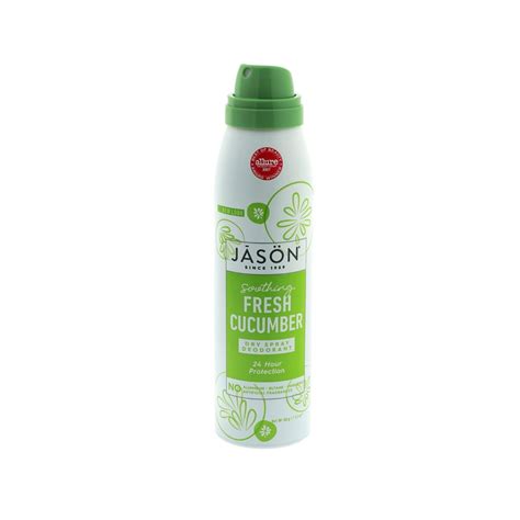 JASON Soothing Fresh Cucumber Dry Spray Deodorant, 3.2 oz. - Walmart.com - Walmart.com