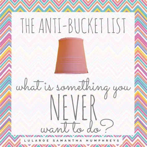 Anti Bucket List In 2020 Facebook Engagement Posts Interactive Posts