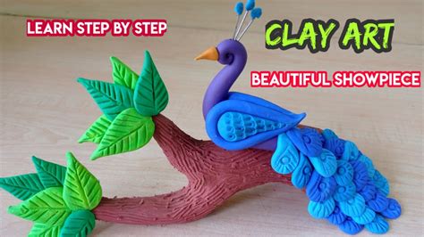 Craft A Majestic Peacock In Just 5 Minutes With Polymer Clay Youtube