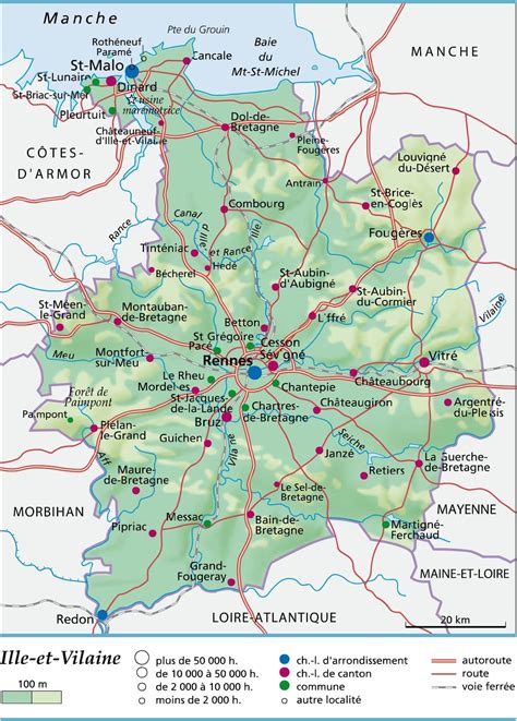 Carte D Ille Et Vilaine Carte Du D Partement