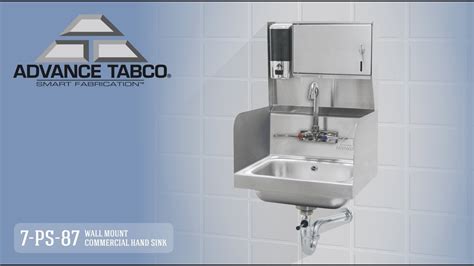 Advance Tabco Ps Wall Mount Commercial Hand Sink Youtube