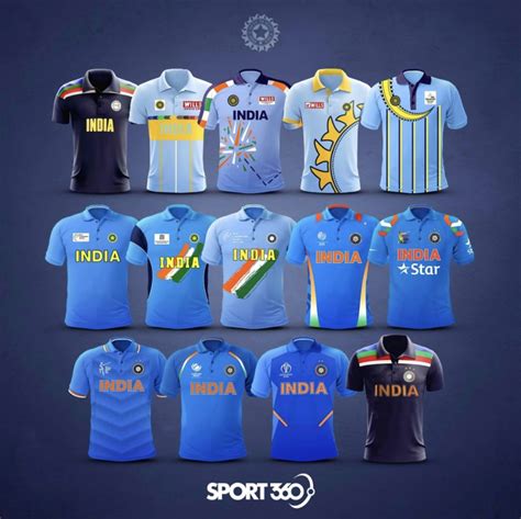 Indian Jerseys Over The Years R Cricket