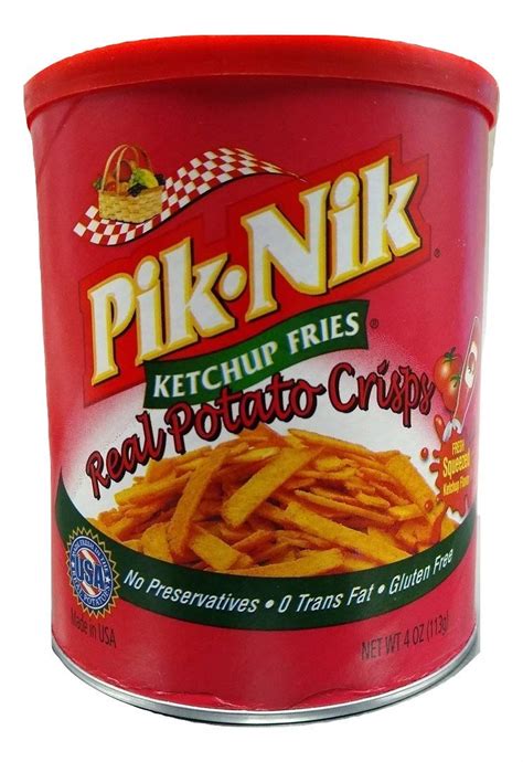 Pik Nik Ketchup Fries Potato Crisps 4oz 3 Pack