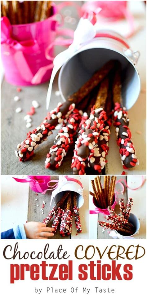 chocolate covered pretzel sticks