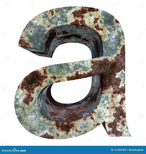 Old Rusty Metal Font Stock Illustration Illustration Of Metal