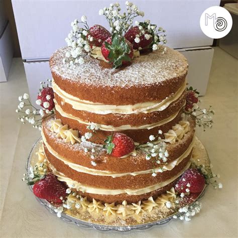 Bolo Naked Cake Frutas Flores Elo Produtos Especiais