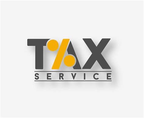 The Logo For Tax Service Which Is Also Used As A Business Card Or Brochure