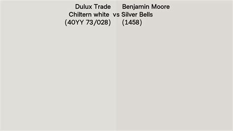 Dulux Trade Chiltern White Yy Vs Benjamin Moore Silver Bells