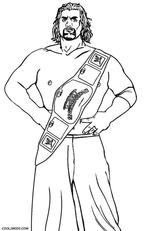 Printable Wrestling Coloring Pages For Kids Cool2bkids Wwe Coloring