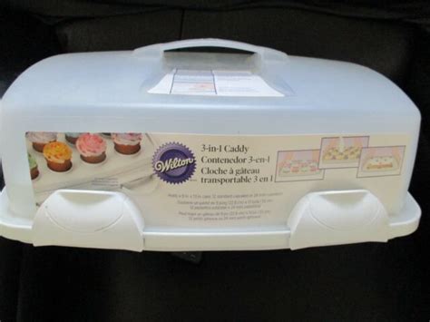 Wilton Ultimate 3 In 1 Cake Cupcake Muffin Carrier Cady Storage Usa For Sale Online Ebay