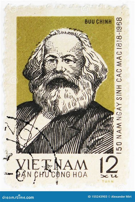 Portrait Of Karl Marx 150th Birth Anniversary Of Karl Marx 1818