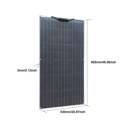 Painel Solar Flex Vel Monocristalino M Dulo Fotovoltaico Kit Sistema