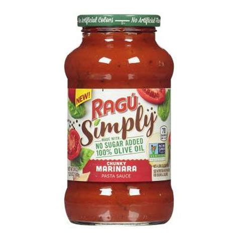 Salsa Para Pasta Ragú Simply Chunky Marinara 680 G Walmart