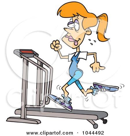 Royalty-Free (RF) Treadmill Clipart, Illustrations, Vector Graphics #1