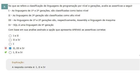 No Que Se Refere A Classifica O De Linguagens De Programa O Por N Vel