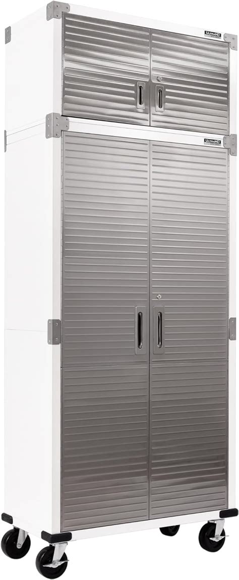 Seville Classics Ultrahd 2 Piece Heavy Duty Mega Solid Steel Metal 2 Door Lockable